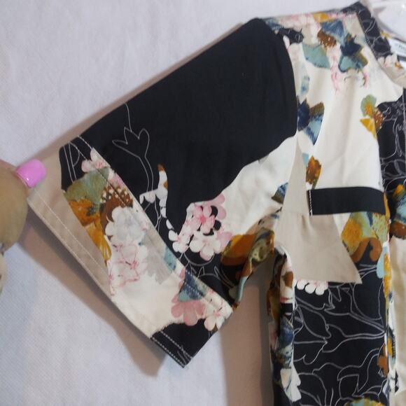 3.1 Phillip Lim for Target Floral Print Patchwork Zip Front Shirt Dress Size S - Picture 5 of 9